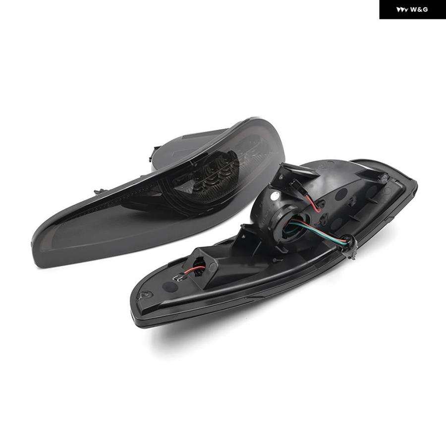 並行輸入品2PCS シーケンシャル スモーク LED フロント ターン シグナル ライト /コーナー DRL / パーキング ライト 1997-2004 シボレー コルベット C5_7