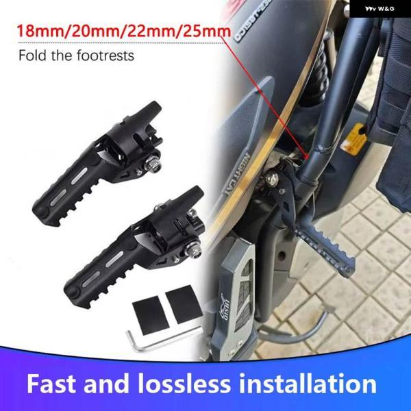 並行輸入品18-26MM バイク バイク 前 フットペグ ホンダ 折りたたみ 式足置き ヤマハ BMW R1250GS R1200GS ADVの画像