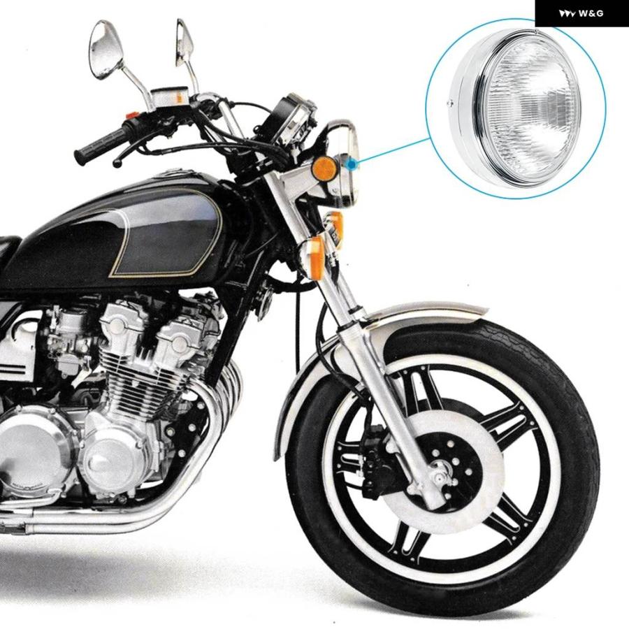 並行輸入品 オートバイ ヘッドライト ホンダ CB 400 CB400 CB400F CB-1 89-91 CB750 91-93 CB400SF スーパーフー 92-98 NT650 88-91 ヘッドの画像