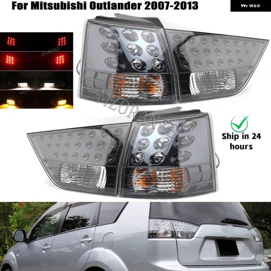 並行輸入品 リア テールライト アセンブリ 三菱 アウトランダー EX PHEV 2007 -2013 LED ストップブレーキ ウィンカー インジケーター ランの画像