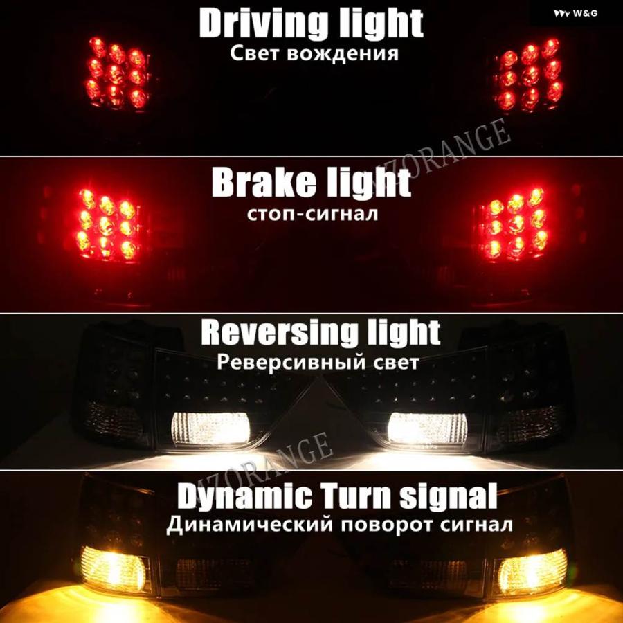 並行輸入品 リア テールライト アセンブリ 三菱 アウトランダー EX PHEV 2007 -2013 LED ストップブレーキ ウィンカー インジケーター ランの画像
