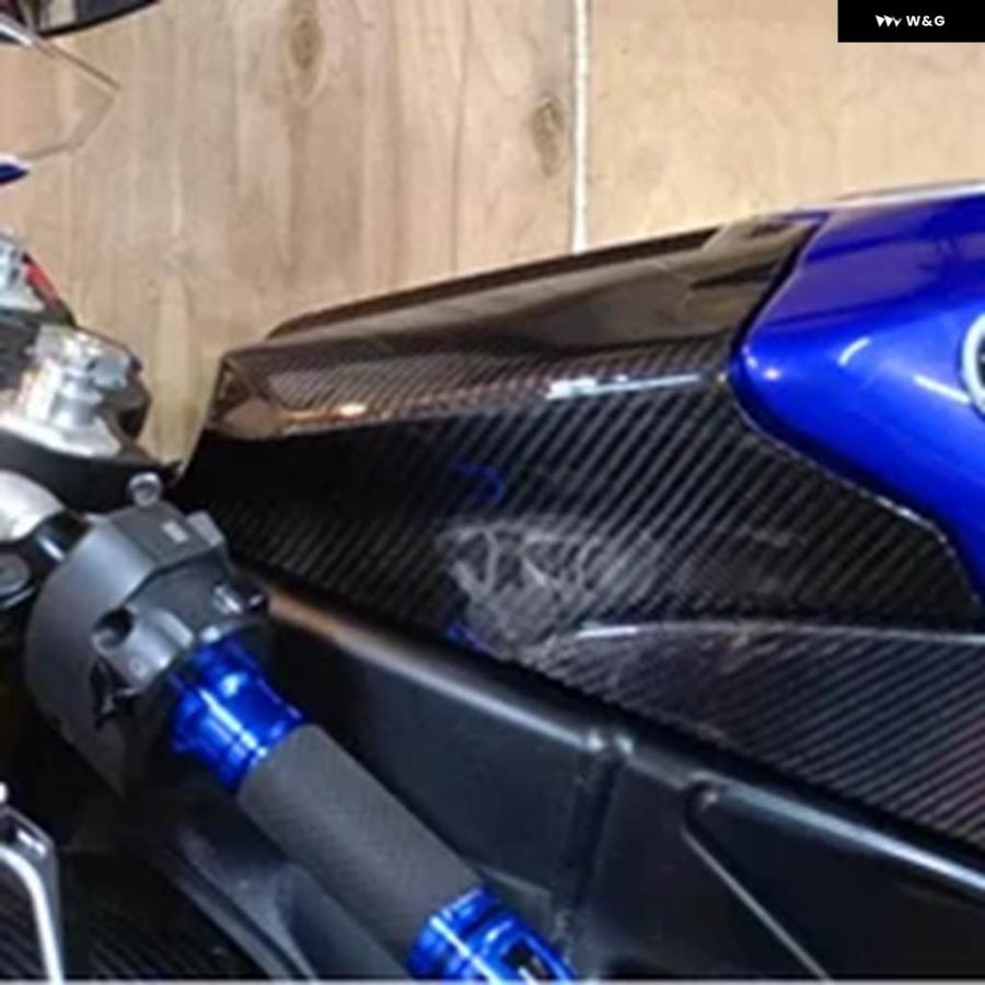 並行輸入品 ヤマハ YZF-R1 R1 2009-2014 2010 2011 2012 100% カーボン バイク フロントタンクカバー 燃料タンクカバーの画像