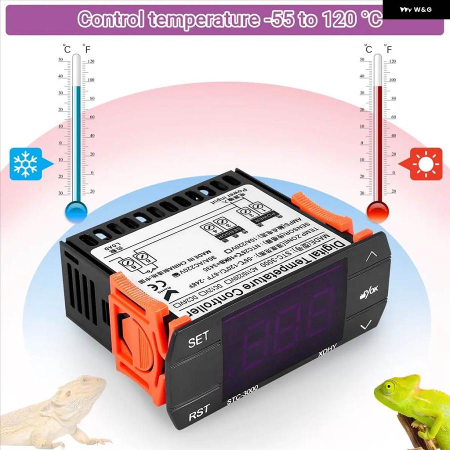 並行輸入品 STC-3000 110V-220V 30A プレス式デジタル温度
