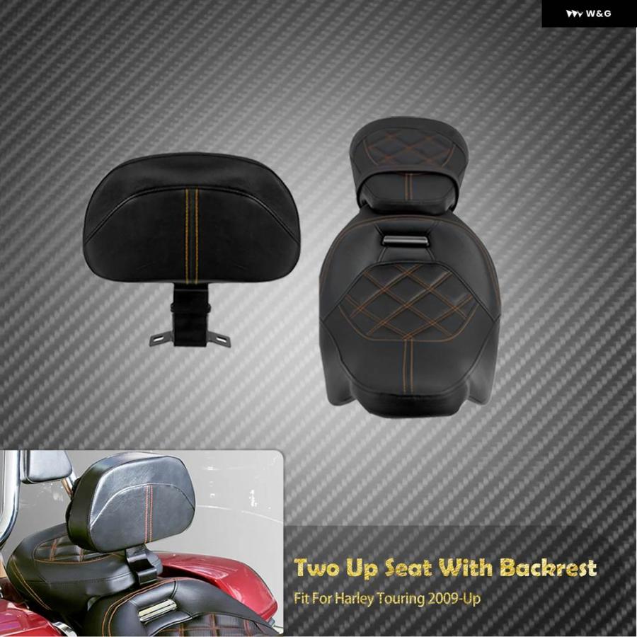 並行輸入品 オートバイ ドライバー同乗者ツーアップシートライダーフロントバックレスト ハーレー ツーリングエレクトラストリー_6