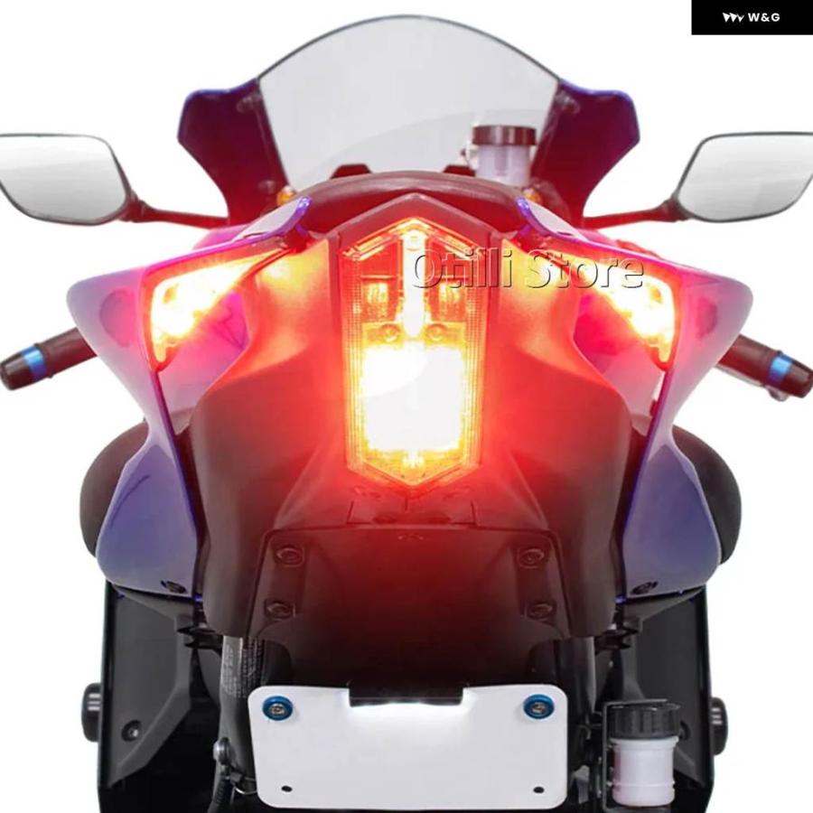 並行輸入品 2024 2025 オートバイ リアLED ライト ブレーキランプ ウインカー ヤマハ YZF R7 YZFR7 YZF-R7 2022 2023の画像
