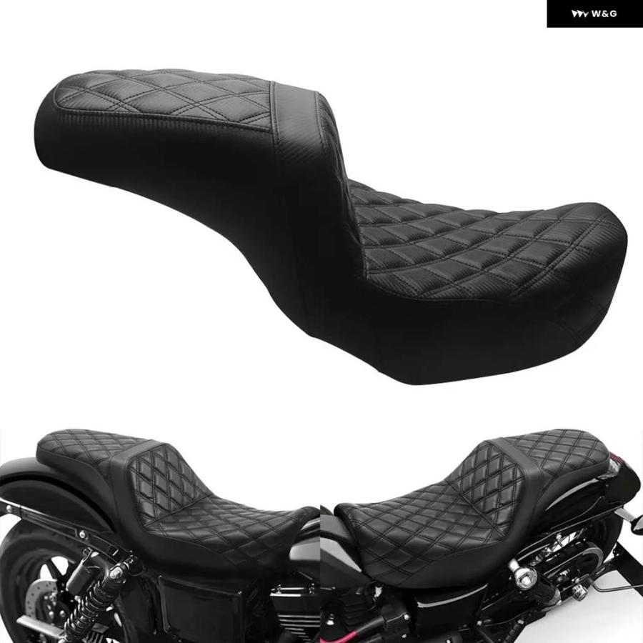並行輸入品 オートバイ ライダーパッセンジャーシート ハーレー ダイナ