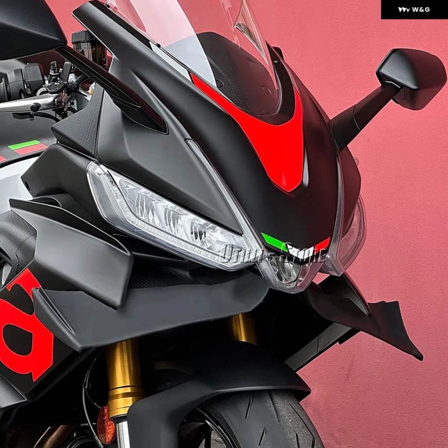 並行輸入品 アプリリア RS660 RS660 2020-2025 オートバイ ABS フロントスポイラー ウィング エアロダイナミック ウィングレットの画像