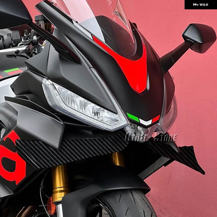 並行輸入品 アプリリア RS660 RS660 2020-2025 オートバイ ABS フロントスポイラー ウィング エアロダイナミック ウィングレットの画像