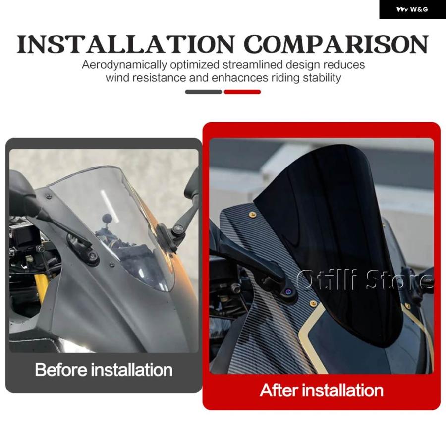並行輸入品 オートバイ ウインドシールド ウインドスクリーン ヤマハ YZF R25 YZF R3 YZF-R25 YZF-R3 2019-2025 ウインドの画像