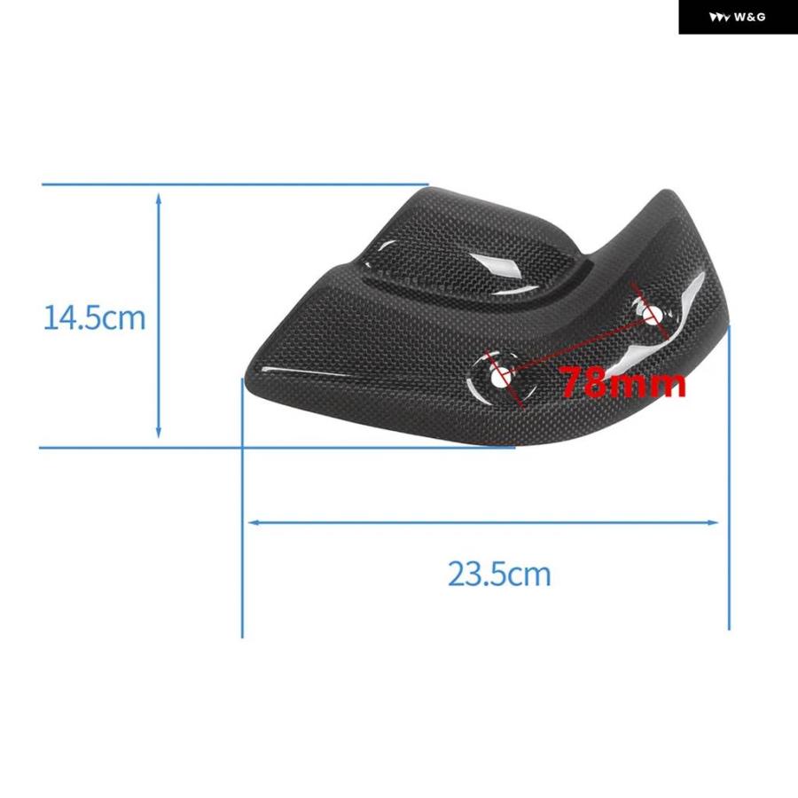 並行輸入品 ドゥカティ 748 916 996 998 78MM カーボン ヒートシールド エキゾーストカバー プロテクター オートバイの画像