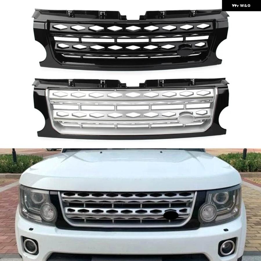 並行輸入品 ランドローバー ディスカバリー III LR3 2005-2009 L319用 ABS フロント グリル バンパー メッシュ グリル 1個_3