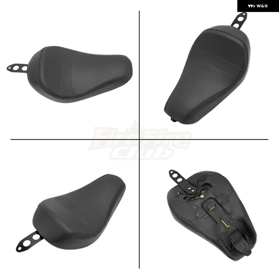 並行輸入品 ドライバーソロシート バイク フロント クッション シート ハーレー スポーツスター 883 72 フォーティエイト_3