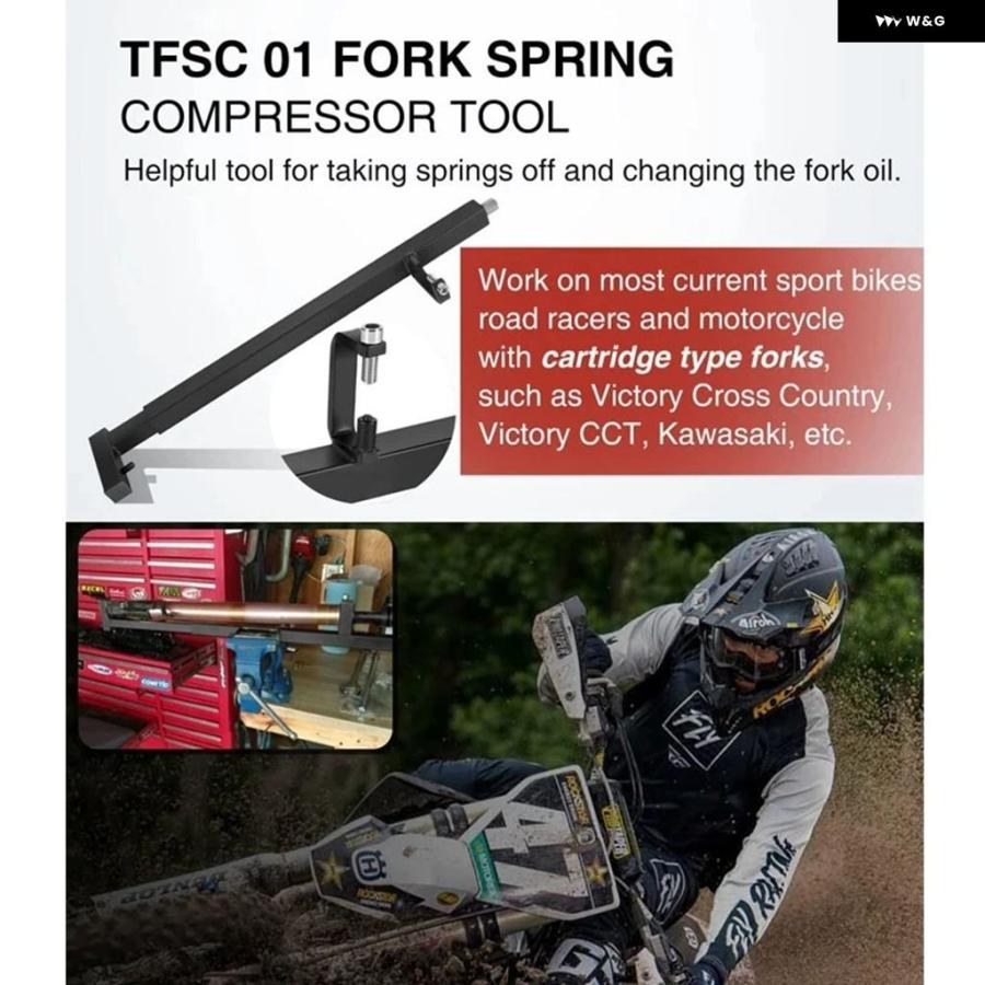 並行輸入品 TML バイク リペア部品 TFSC 01 フォーク スプリング コンプレッサーツール スポーツ バイク ロードレーサー用 - - 1_5