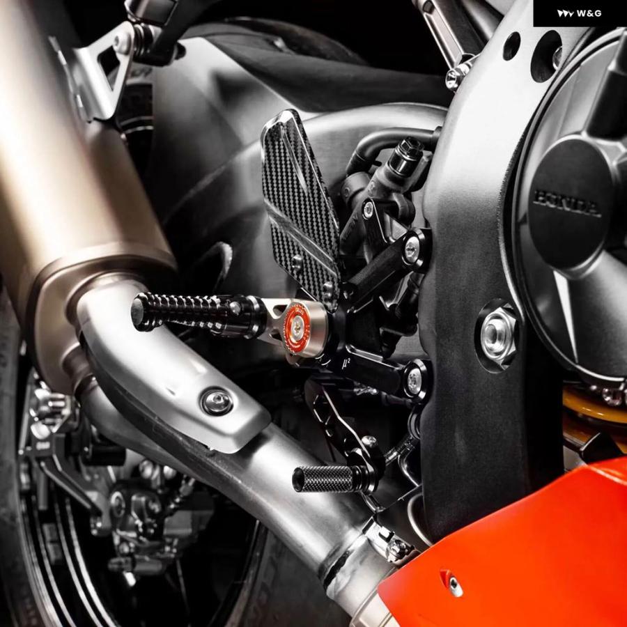 並行輸入品 ホンダ CBR1000RR CBR1000RR-R CBR1000RR 2020-2023 バイク カーボン レーシング リアセット フットペグ フットレス_2