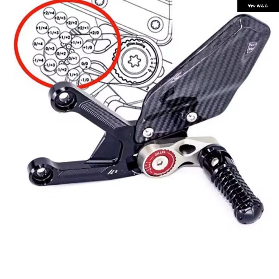 並行輸入品 ホンダ CBR1000RR CBR1000RR-R CBR1000RR 2020-2023 バイク カーボン レーシング リアセット フットペグ フットレス_4