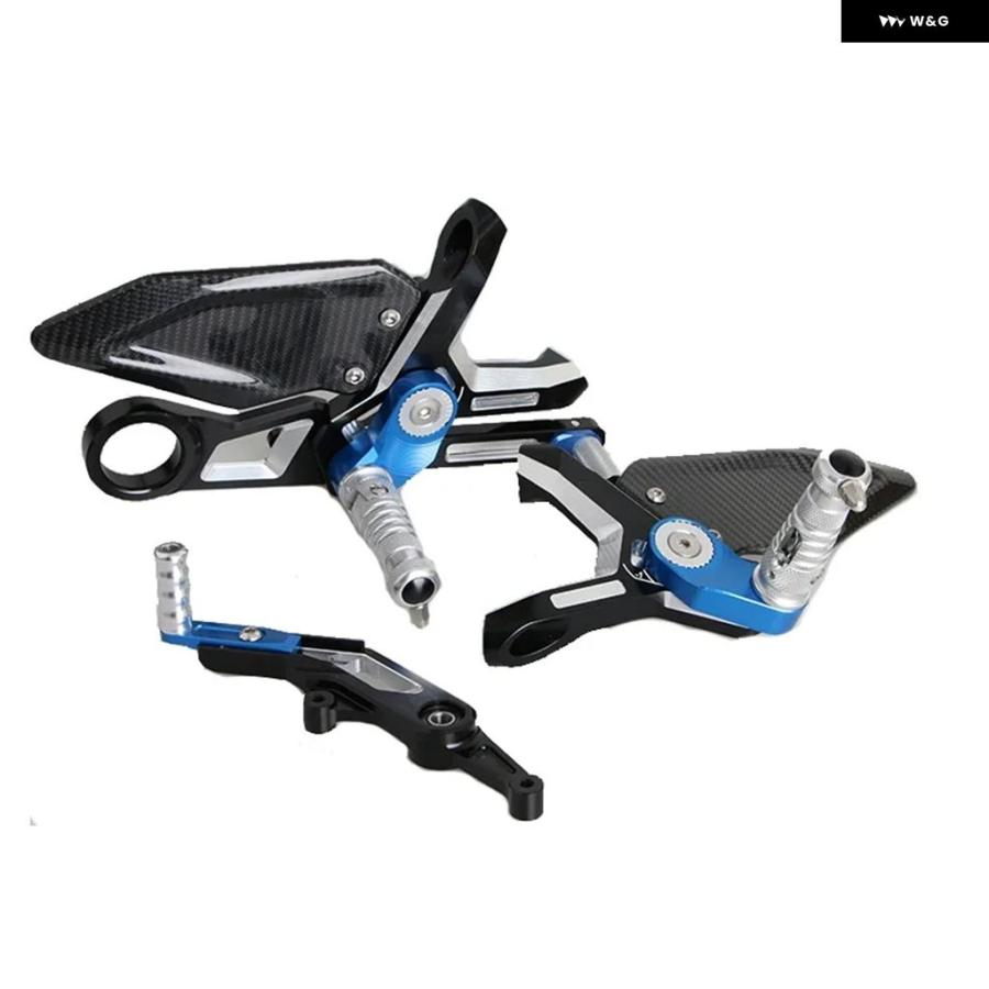 並行輸入品 リアセット 折りたたみ 式ローレット加工 フットペグ カーボンヒールガード BMW S1000RR K67 2019 - 26_6