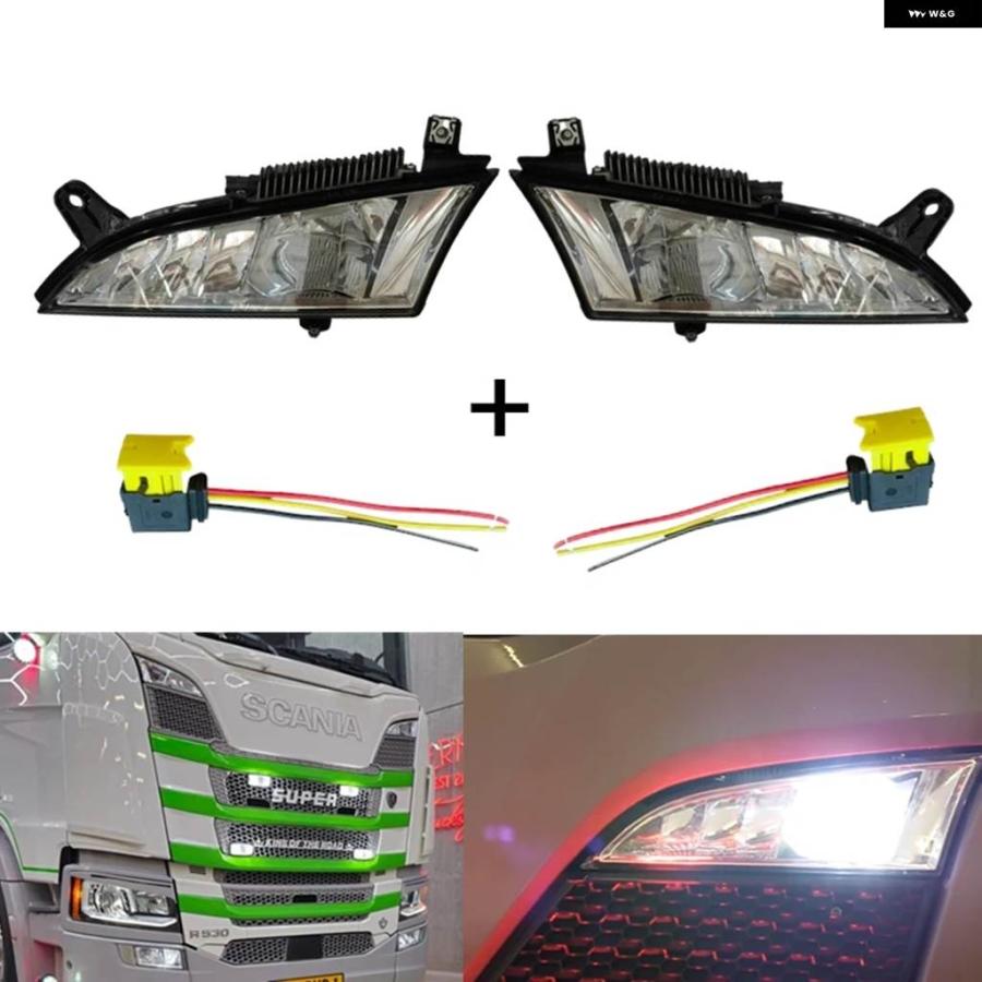 並行輸入品LH+RH フォグ パネル ライト スカニア トラック R650 S730 S500 Sシリーズ Rシリーズ OEM 2552712 ...