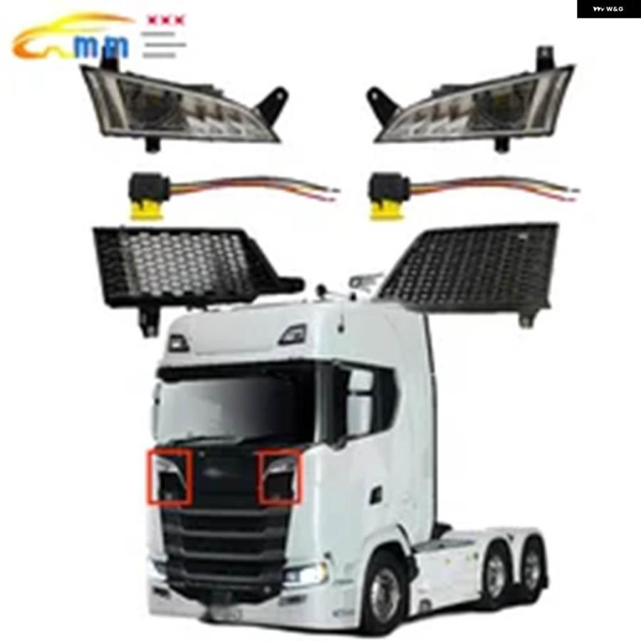 並行輸入品フォグランプ と グリル スカニア R/P トラック 24V LED