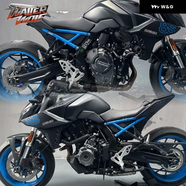 並行輸入品 2024 GSX-8S GSX 8S 2023 オートバイ バイク フレーム スライダー クラッシュ プロテクター スズキ GSX8S エンジン クラッシュ ボビン パッドの画像
