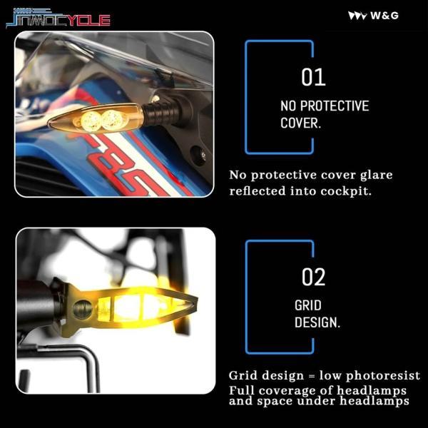 並行輸入品 BMW R1250GS R1250GS ADV R1200GS R1200GS ADVENTURE R1250RT オートバイ バイク ウィンカー フロントリアウィンカー LED インジケーター | ブランド登録なし | 04