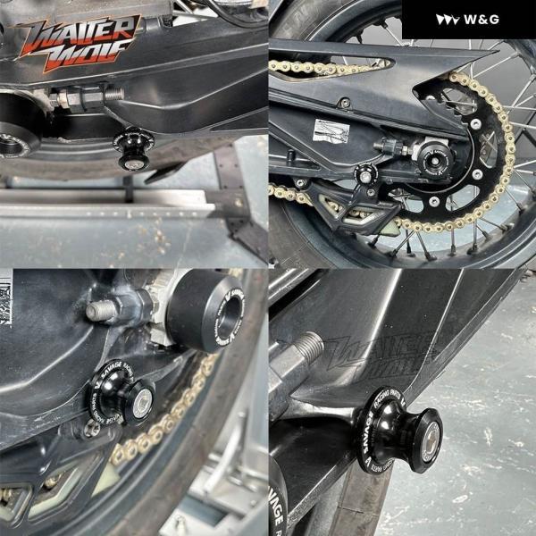 並行輸入品 390 DUKE 2024 2025 125 250 DUKE アクスルホイール スライダー フレーム クラッシュ スライダー スイングアーム スタンド スプール 390DUKE Dの画像
