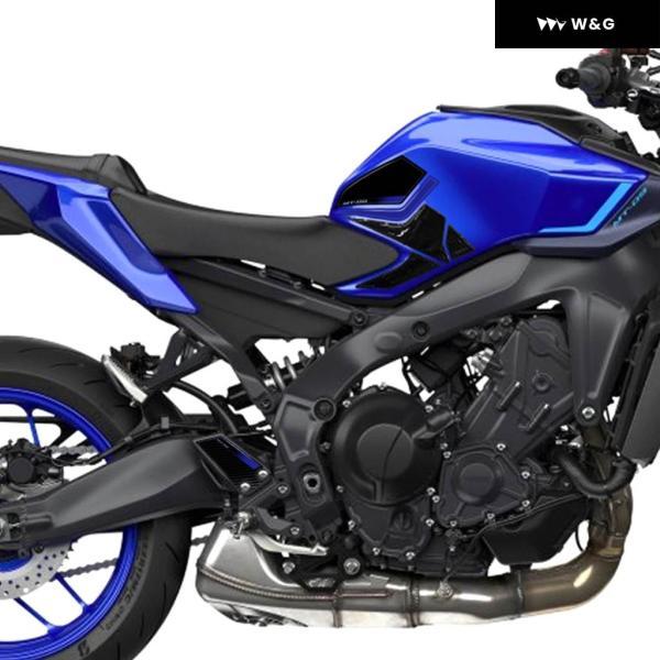 並行輸入品 MT-09 2024 タンクサイド プロテクター キット 対応 3D ステッカー オートバイ バイク アクセサリーの画像