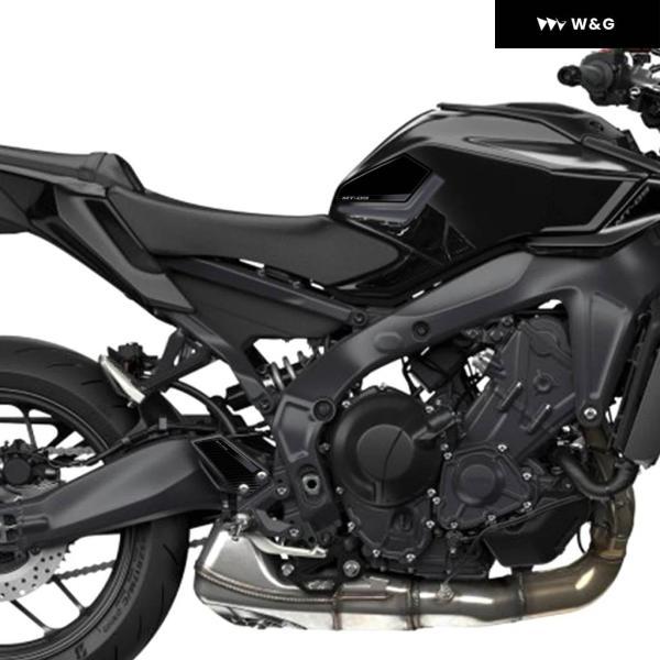 並行輸入品 MT-09 2024 タンクサイド プロテクター キット 対応 3D ステッカー オートバイ バイク アクセサリーの画像