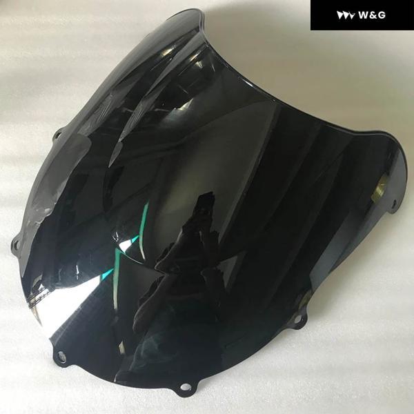 並行輸入品 1996-99 スズキ GSXR600 GSXR750 ウィンドスクリーン ダブルバブル 750 R SRAD ブラック イリジウム スモークの画像