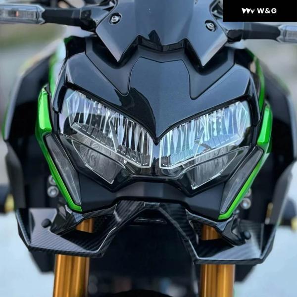 並行輸入品 カワサキ Z900 2020-2024 フロントダウンフォーススポイラー ネイキッドフロントスポイラー ウィングレット エアロダイナミックウィングデフレの画像