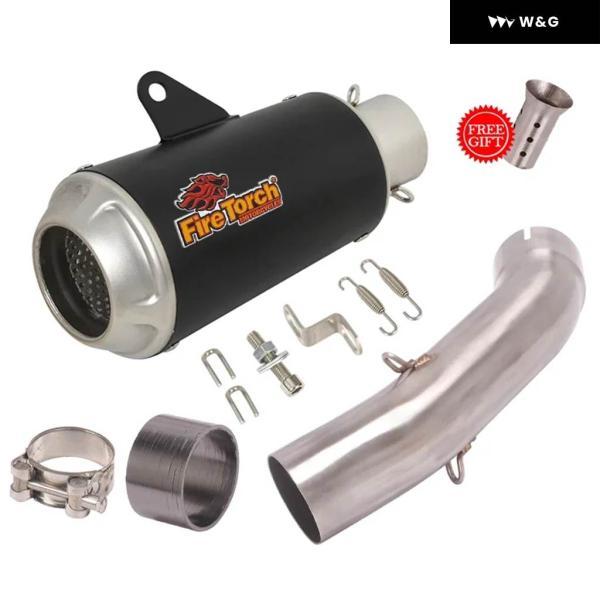 並行輸入品 スリップオン KTM DUKE 125 250 390 アドベンチャー 20220 2021-23 オートバイ バイク 排気エスケープ システム マフラー ミドルリンク パイプ_2