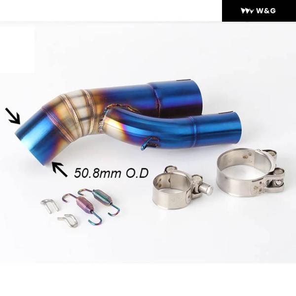 並行輸入品 BMW S1000RR S1000R 2017 2018 オートバイ バイク マフラー ミッド パイプ リンク 304 アダプター 接続アクセサリー