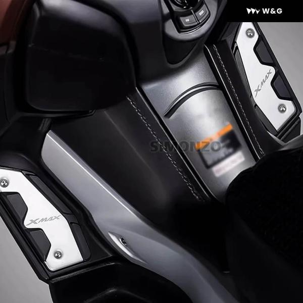 並行輸入品 XMAX 400 300 250 150 オートバイ バイク フロントリア ペグプレートペダルスキッドプルーフ フットレスト ヤマハ XMAX125 250 300 400 17-22の画像