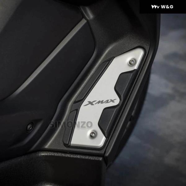並行輸入品 XMAX 400 300 250 150 オートバイ バイク フロントリア ペグプレートペダルスキッドプルーフ フットレスト ヤマハ XMAX125 250 300 400 17-22の画像