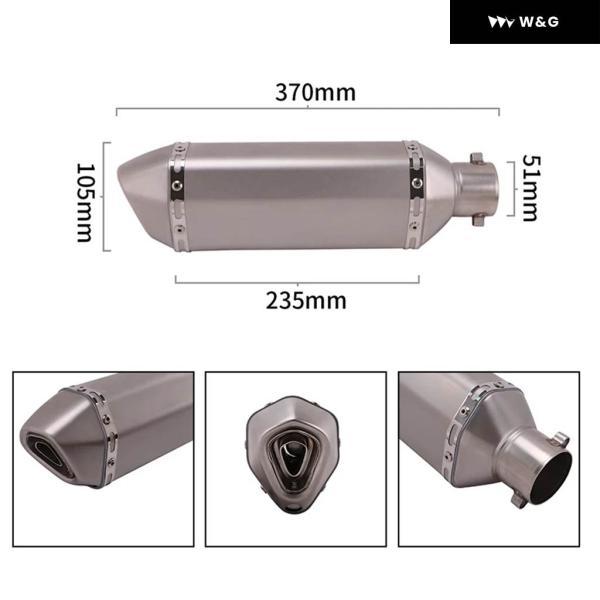 並行輸入品 KOVE 400X 500X 510X EURO5 シングル スイングアーム 2019 - 2024 オートバイ バイク 排気ミドルミッドリンク パイプ 接続51MMマフラーモト_5
