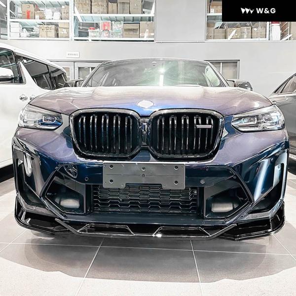 並行輸入品 車用フロントスポイラー リップ アンダーガード BMW F97 X3M F98 X4M 2022 2023 2024_4