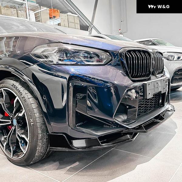 並行輸入品 車用フロントスポイラー リップ アンダーガード BMW F97 X3M F98 X4M 2022 2023 2024_5