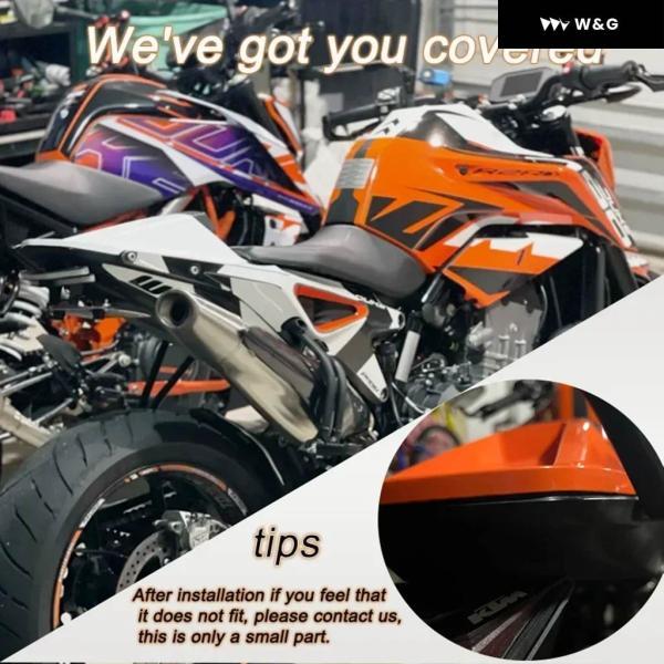 並行輸入品 DUKE 790 890 リアピリオンパッセンジャーシートカバー フェアリング カウルスタイラースポイラー KTM DUKE790 2018-2024 オートバイ バイク ア_5