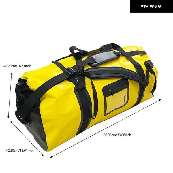 並行輸入品 120L オートバイ バイク 防水 テールバッグ ツーリング アウトドア ドライラゲッジロールパックバッグ オートバイ バイク ラゲッジバックパックの画像