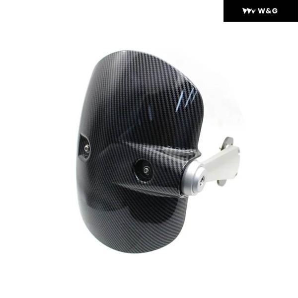 並行輸入品 BMW RNINET カーボンルック マッド スプラッシュガード カバー ホイールハガー リア マッドガード ブラケット R NINE T R9T PURE RACER URBANの画像