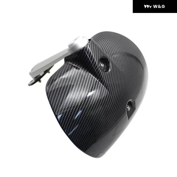 並行輸入品 BMW RNINET カーボンルック マッド スプラッシュガード カバー ホイールハガー リア マッドガード ブラケット R NINE T R9T PURE RACER URBANの画像