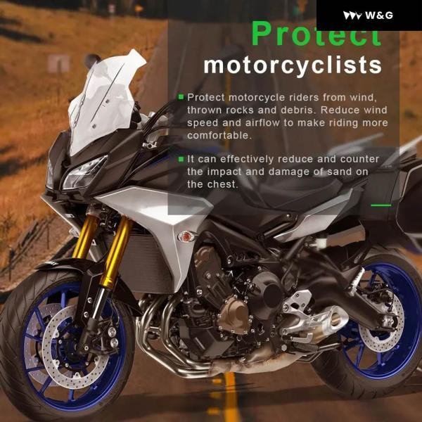 並行輸入品 ヤマハ MT09 トレーサー 900 GT 2018 2019 2020 MT-09 オートバイ バイク ツーリング ウィンドスクリーン ダブルバブル デフレクター_2