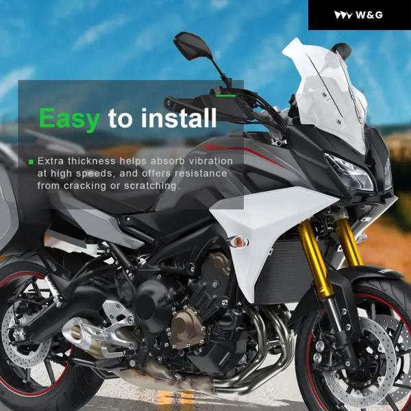 並行輸入品 ヤマハ MT09 トレーサー 900 GT 2018 2019 2020 MT-09 オートバイ バイク ツーリング ウィンドスクリーン ダブルバブル デフレクター_4