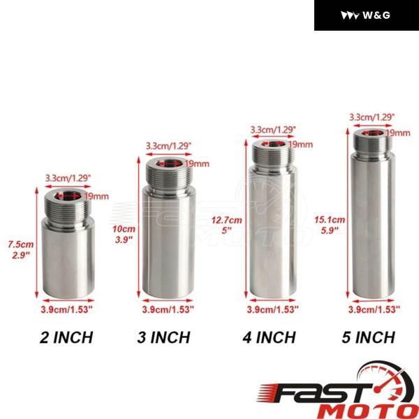 並行輸入品 オートバイ バイク アクセサリー 39MM フォーク チューブ 2インチ 5インチ 3インチ 4インチ エクステンション ハーレー ダイナ グライド FXD ス_4