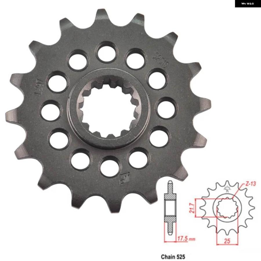 並行輸入品オートバイ 525 チェーン フロント CNC スプロケット ホンダ CBR400 CBR 400 RR CBR400RR NC23 NC29 NC35 RVF400 RVF NC30 VFR400 VFRの画像