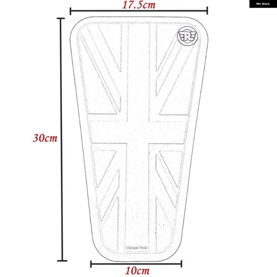 並行輸入品トライアンフ レトロ バイク カフェレーサー ガス 燃料タンク ゴム ステッカー プロテクター シース ニー タンク パッド グリップ デカール Tの画像