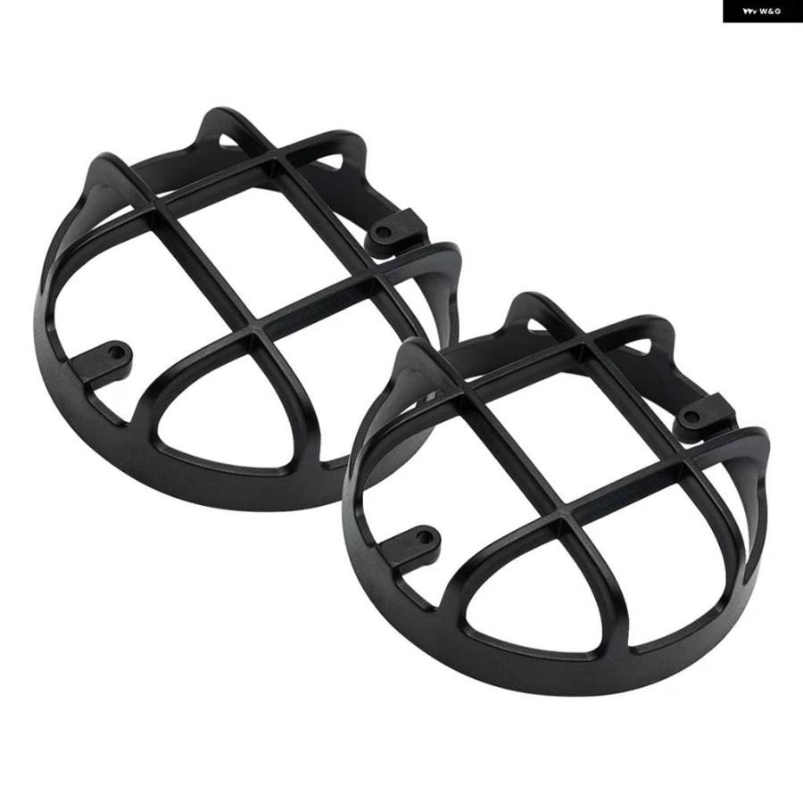 並行輸入品2X 95MM LEDガード グリル ランドローバー ディフェンダー 90 110 127 130 1983-1990 1990-2016 フロントリアライトガードキット_2