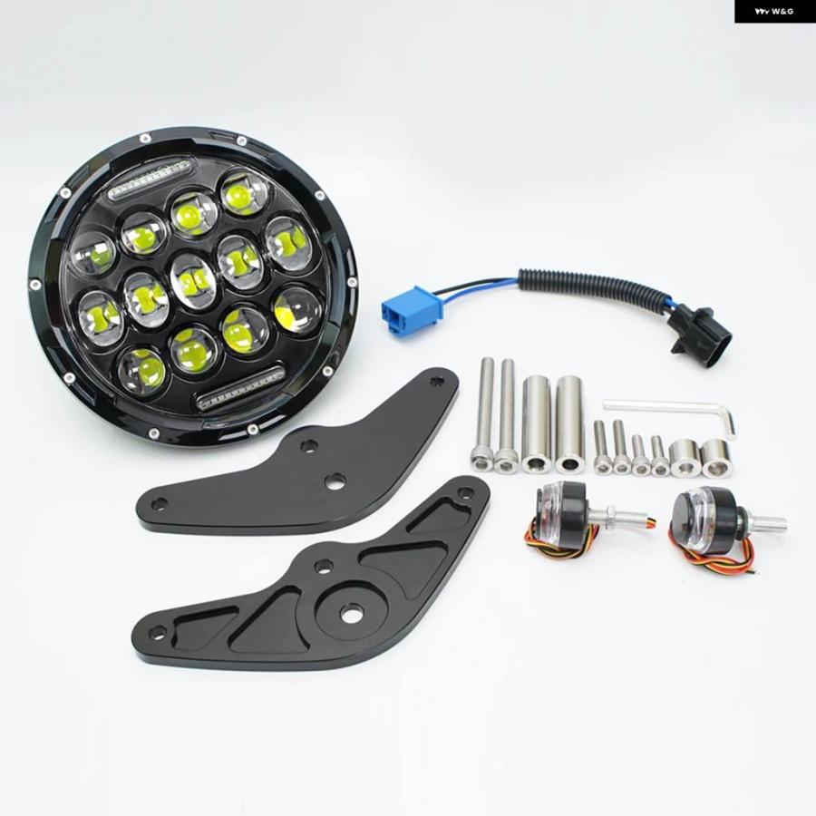 並行輸入品MSX125 2013-2016 ドゥカティ VENOM X12RS 125 フロント フォーク 60W LED ヘッドライト スポット 60W_7