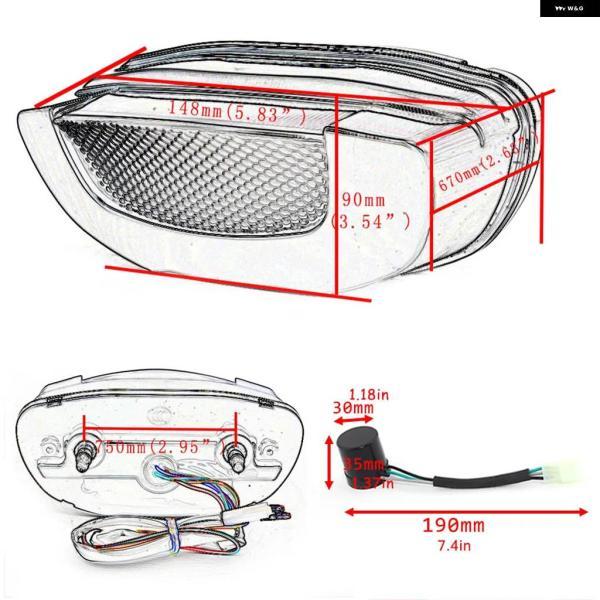 並行輸入品オートバイ リアランプ テールライト ブレーキライト LED サインライト ホンダ CB650R CB300R CB150R CBR650R CB_4