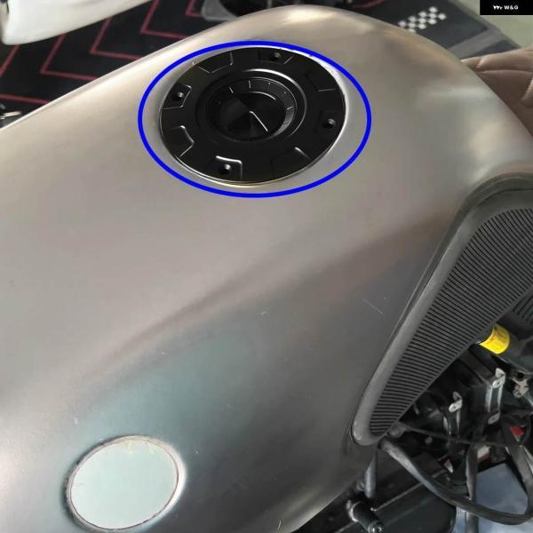並行輸入品カフェレーサー アクセサリー バイク 燃料キャップ ガスタンク カバー アルミ製 BMW K100 K75 K1100_3