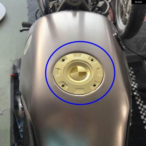 並行輸入品カフェレーサー アクセサリー バイク 燃料キャップ ガスタンク カバー アルミ製 BMW K100 K75 K1100_4